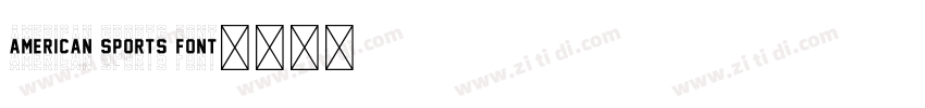 American Sports Font字体转换